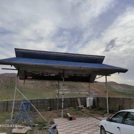 اجرای سقف شیبدار ، پوشش ورق پرچین در دماوند ، جابان